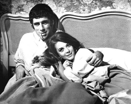 Primary image for Bob & Carol & Ted & Alice 1969 Elliot Gould & Natalie Wood in bed 24x30 poster