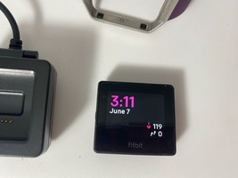 Fitbit Blaze Smart Watch FB502 Smart Fitness w Plum Large L Band Purple GENUINE - £53.47 GBP
