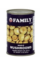 Family Whole Mushrooms 15 Oz (Pack Of 2) - £43.52 GBP