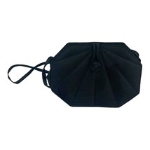 Jim Thompson Thai Silk Black Geometric Shell Purse Handbag Clutch Bag  Vintage - £72.19 GBP