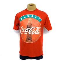 Always Coca Cola Red T-Shirt Single Stitch Coke Large Graphic Medium Vin... - £23.72 GBP