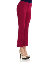 THEORY Womens Suit Trousers Kick Pant NP Solid Raspberry Red Size US 6 H1109216 - £85.98 GBP