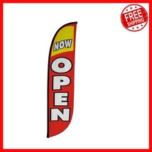 Durable 12ft Polyester Outdoor Feather Flag - Customizable Grand Opening... - $36.85