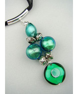 Handmade Authentic Italian Made Designer Venetian Murano Glass Pendant N... - $1,984.89 MXN
