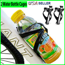 2X Bike Water Bottle Cage Holder Mount Bicycle Cycling Drink Cup Polycarbonate - £10.38 GBP