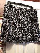 NWT JAMIE SADOCK Black & Chrome Gray Skinnylicious GOLF SKORT - size 12 $115 image 2