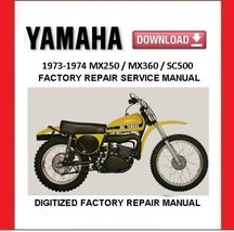 1974 YAMAHA MX250 MX360 SC500 Factory Service Repair Manual - $20.00