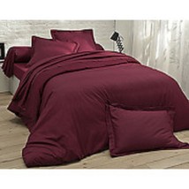 Yves Delorme Triomphe Red King Pillowcases (2) Egyptian Cotton Sateen Ru... - £86.49 GBP
