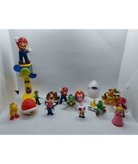 Super Mario Bros 16pc Lot Luigi Bowser Yoshi Donkey Kong Jakks McDonald's  - $24.74