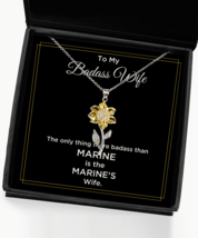 Marine Wife Necklace Gifts, Birthday Present For Marine Wife, Military Husband  - £39.34 GBP