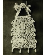 IRISH CROCHET RETICULE BAG/ Purse. Vintage Handbag Crochet Pattern. PDF ... - £1.96 GBP