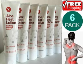 6 Pack Forever Living Aloe Heat Lotion Soothing Relief Pain Massage Form... - $72.56