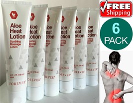 6 Pack Forever Living Aloe Heat Lotion Soothing Relief Pain Massage Formula 4oz. - £57.86 GBP