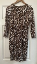 Michael Kors Long Sleeve Animal Print Women Dress Size XS - £29.43 GBP