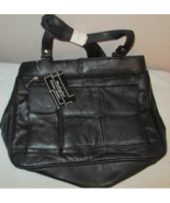 Leather Bag Travel Pack Handcrafted Black. 5 Pockets. Men or Women STYLE... - $28.85
