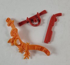 Vintage Ninja Turtles Leatherhead Complete Accessories Lot Belt Gun TMNT 1989 - £15.45 GBP