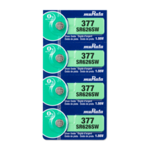 Murata 377 (SR626SW) Silver Oxide Watch Batteries (4 Count) - Replaces S... - $3.90