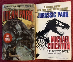 DREAM PARK Larry Niven 1982 &amp; JURASSIC PARK M. Crichton 1991 Both 1st Ed... - £12.14 GBP