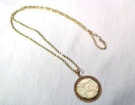14K/24K 1/4 oz 1999 Quarter oz American Gold Eagle Pendant Necklace K1627 - £1,288.09 GBP