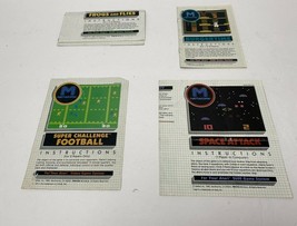 Lot 4 Atari 2600 Game Instructions Frog Flies Space Attack Burgertime Football - £12.41 GBP