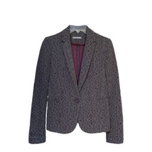 Olivia Moon Womens Gray Purple 1-Button Blazer Jacket Size Small - $19.99