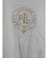 Lauren Ralph Lauren Women Sz L White with Gold Beaded Design - $27.34 CAD