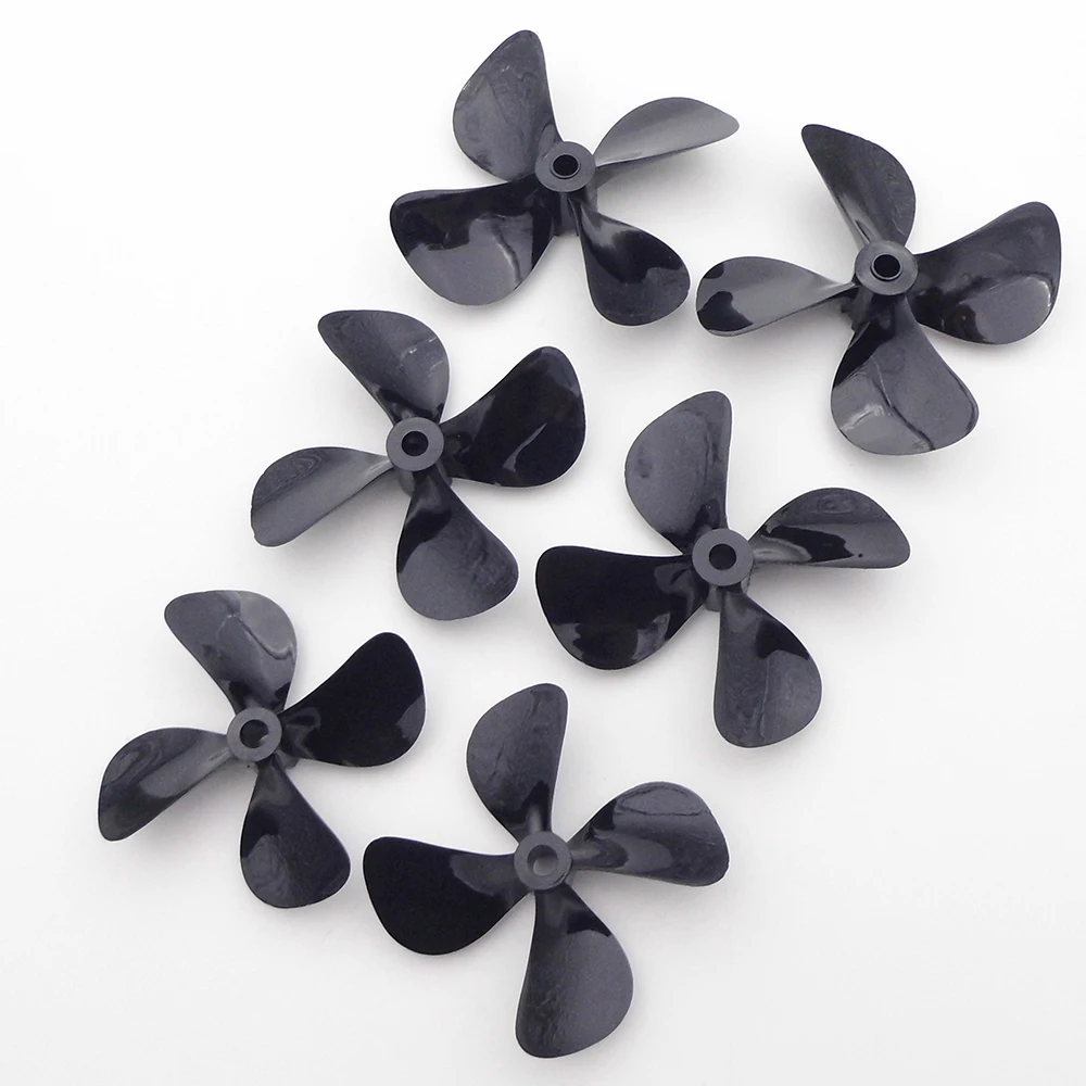 1PC Boat Propeller 4mm Shaft 4-Blades 50mm 55mm 60mm P1.4 PC Prop for RC Boat - $14.21