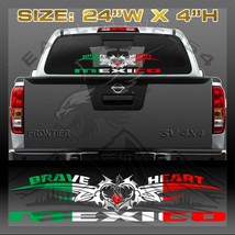 MEXICAN FLAG DECAL MEXICO FLAG RACING CAR DECAL BRAVE HEART #606 - $21.78