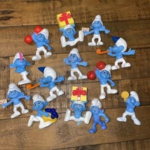 Smurfs Figures McDonalds Happy Meal 2011-2013 Lot Of 13 Pre Owned Smurf Toys - £13.22 GBP