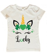 Unicorn St Patricks Day Shirt, St Patricks Day Shirt for Girls, St Patri... - £11.84 GBP