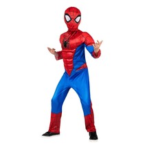 NEW Marvel Spider-Man Halloween Costume Boy Medium 8 Padded Jumpsuit Fab... - £15.46 GBP