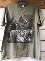 FL? Safari Busch Gardens Extinction is Forever Men&#39;s M Tee T-Shirt Sage ... - $16.75