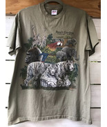 FL? Safari Busch Gardens Extinction is Forever Men&#39;s M Tee T-Shirt Sage ... - £13.14 GBP