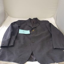 HUGO BOSS Charcoal Black Blazer Suit Jacket Sport Coat Large - £16.07 GBP