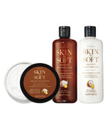 AVON Skin So Soft 3pc &quot;Supreme Nourishment&quot; with Enriching Coconut Oil ~... - £33.41 GBP