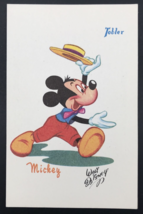 Vintage 1950s Walt Disney Tobler Chocolates Mickey Mouse Postcard France - $18.53