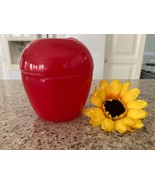 NEW Tupperware Red Apple Fruit Keeper Container Hinged Forget Me Not  Lu... - $11.72 CAD