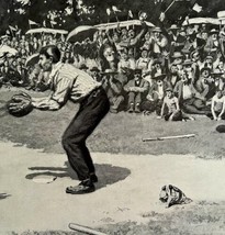 Baseball Diving For Home Plate 1900s A.B. Frost Victorian Art Print Sports HM1A - £31.96 GBP