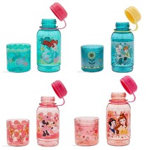 Disney Store Snack Drink Bottle Ariel Frozen Minnie Mouse Princess New - £28.88 GBP