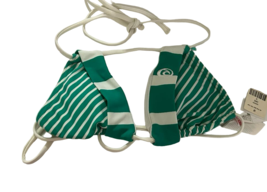 RIP CURL Donna Nel Mix Triangolo Bikini Top, Verde , Piccolo - $19.79