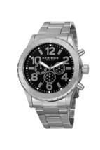NEW Akribos XXIV AK763SSB Men&#39;s Grandiose Swiss Steel Classy Watch chronograph - £33.98 GBP