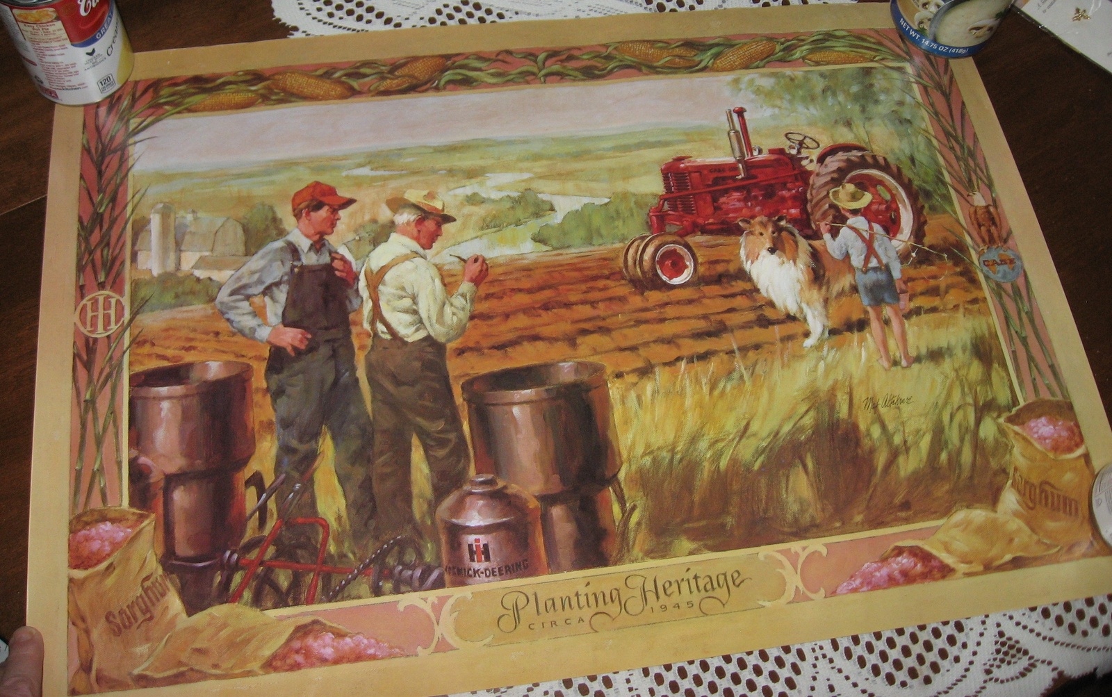 International Harvester- Poster-Dealer Promo-Planting Heritage c 1945-1984 - $10.00