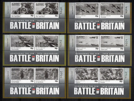 ZAYIX Alderney 369-374 MNH Pairs Battle of Britain Military War 101623SM58 - £15.42 GBP