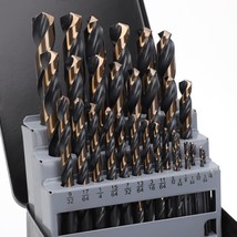 Yougfin 29 Pieces Carbide Drill Bits, High Speed Steel With Black And, 1/2 Inch - $60.99