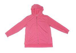 Juicy Couture VintageY2K Full Zip Up Rinestone Hoodie Pink Womens Sz Large - $34.33 CAD