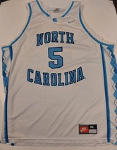 Mens Size XL Nike Sports North Carolina Tar Heels Basketball Jersey #5 White - £38.38 GBP