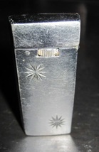 Vintage SCRIPTO Art Deco ROLL BAR Gas Butane Flip Top Lighter - £7.85 GBP
