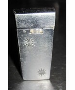 Vintage SCRIPTO Art Deco ROLL BAR Gas Butane Flip Top Lighter - $9.99