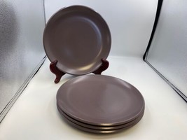 Calvin Klein Khaki Collection CARGO PLUM Dinner Plates Set of 4 - £95.91 GBP