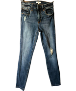 B P Nordstrom Womens Juniors Distressed Jeans Size 25 Cotton Spandex  Ex... - $18.98 CAD